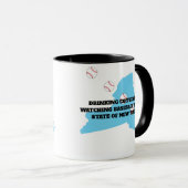 Baseball and Coffee in New York  マグカップ (正面右)