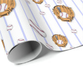 Baseball and Glove Pattern ラッピングペーパー (ロールコーナー)