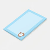 Baseball and Mitt Blue Kid Post-It Notes ポストイット (アングル)