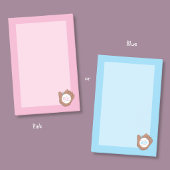 Baseball and Mitt Blue Kid Post-It Notes ポストイット