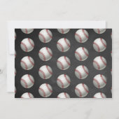 Baseball Any Age誕生日写真 サンキューカード (裏面)