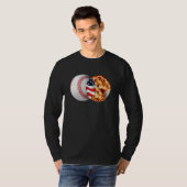 Baseball Apple Pie American Flag July 4th USA Men  Tシャツ (正面フル)