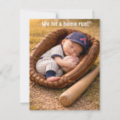 Baseball Baby Shower Digital Download  招待状 (正面)