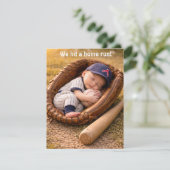 Baseball Baby Shower Digital Download  招待状 (スタンド正面)