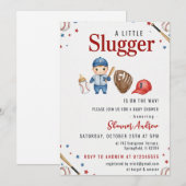 Baseball Baby Shower Invitation 招待状 (正面/裏面)