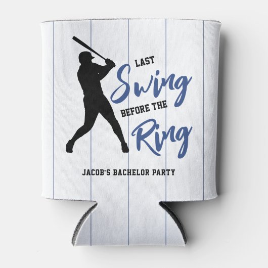 Baseball Bachelor Party Last Swing Before the Ring 缶クーラー (正面)