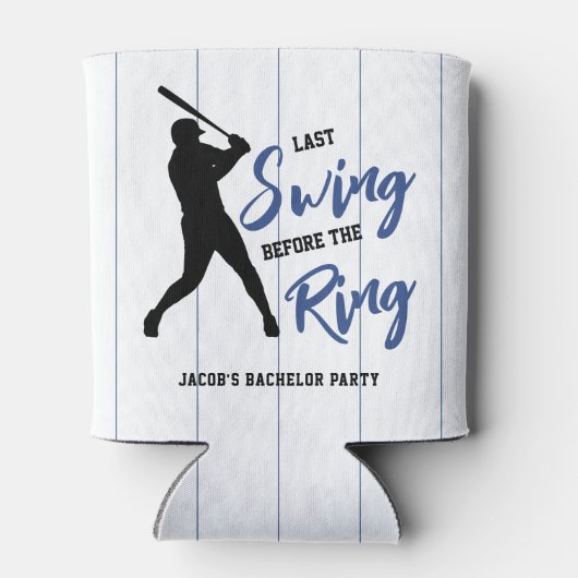 Baseball Bachelor Party Last Swing Before the Ring 缶クーラー (裏面)