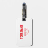 Baseball Bag Tag ラゲッジタグ (裏面縦)