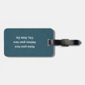 Baseball - Ball and Player silhouette Name Address ラゲッジタグ (裏面横)