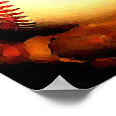 Baseball Ball Artwork Poster ポスター (角)