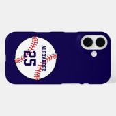 Baseball Ball Name & Number Case-Mate iPhoneケース (裏面 (横))