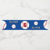 Baseball Ball Themed Kids Birthday Party ペットボトルラベル (シングルラベル)