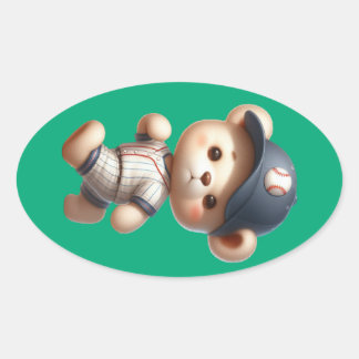Baseball Bears 1 楕円形シール