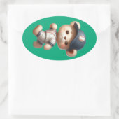 Baseball Bears 1 楕円形シール (バッグ)