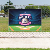 Baseball Birthday banner backdrop 横断幕 (インサイチュ)