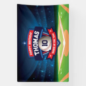 Baseball Birthday banner backdrop  横断幕 (縦)