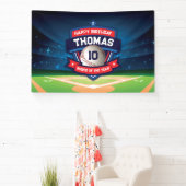 Baseball Birthday banner backdrop  横断幕 (インサイチュ)