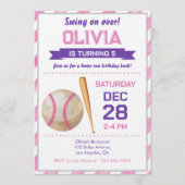 Baseball Birthday Party 招待状 (正面)