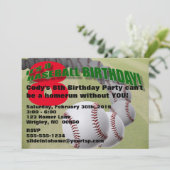 Baseball Birthday! PARTY INVITATION 招待状 (スタンド正面)