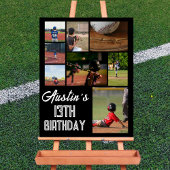 Baseball Birthday Party Welcome Poster | Editable  ポスター
