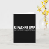 Baseball, Bleacher Ump Like An Umpire But Makes Be カード (黄色い花)