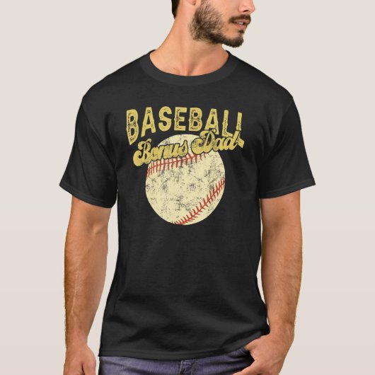 Baseball Bonus Dad Family Matching Funny Fathers D Tシャツ (正面)