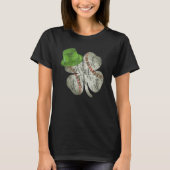 Baseball Boys St Patricks Day Shamrock Irish Men W Tシャツ (正面)
