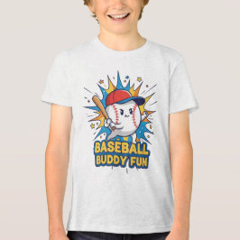 Baseball Buddy Fun トライブレンドＴシャツ