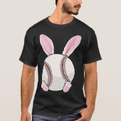 Baseball Bunny Ears Eggs Costume Easter Day Boys M Tシャツ (正面)