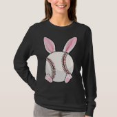Baseball Bunny Ears Eggs Costume Easter Day Boys M Tシャツ (正面)