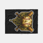 Baseball Camo Drip Ice Cream Youth Boys Srts  フリースブランケット (正面(横))