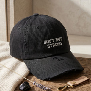 Baseball Cap エレガントなアースカラーのタイポグラフィ 刺繍入りキャップ