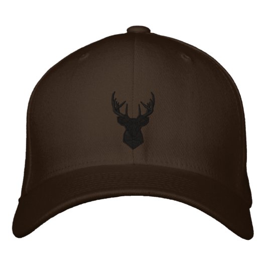 Baseball Cap Deer "Hunter" / Baseball Kappe Hirsch 刺繍入りキャップ (正面)