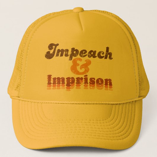 Baseball Cap -- Impeach & Imprison キャップ (正面)