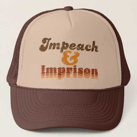 Baseball Cap -- Impeach & Imprison キャップ (正面)
