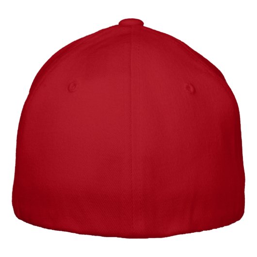 baseball cap red / casquette rouge 刺繍入りキャップ (裏面)
