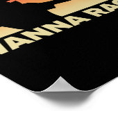 Baseball Catcher Wanna Race gift, Baseball gift, S ポスター (角)