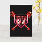 Baseball Chocolate Drip 67 Valentine Love Matching カード (黄色い花)