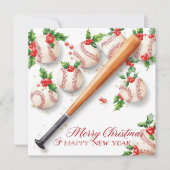 Baseball Christmas  シーズンカード (正面)
