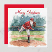 Baseball Christmas  シーズンカード (正面/裏面)
