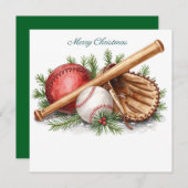 Baseball Christmas  シーズンカード (正面/裏面)