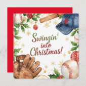Baseball Christmas  シーズンカード (正面/裏面)