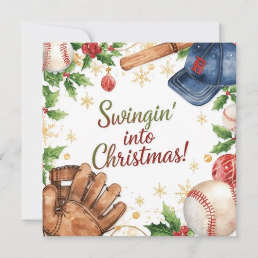 Baseball Christmas  シーズンカード (正面)