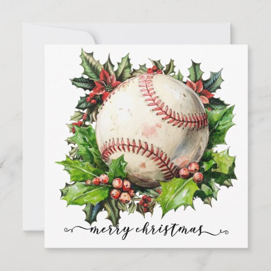 Baseball Christmas  シーズンカード (正面)