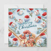 Baseball Christmas  シーズンカード (正面)