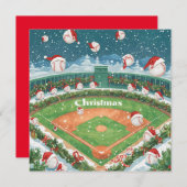 Baseball Christmas  シーズンカード (正面/裏面)
