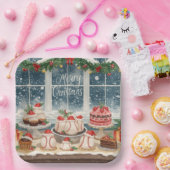 Baseball Christmas Bakery Treats Holiday  ペーパープレート (パーティー)