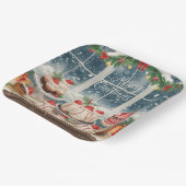 Baseball Christmas Bakery Treats Holiday  ペーパープレート (傾斜あり)