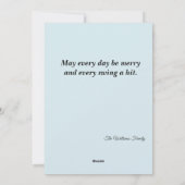 Baseball Christmas Card – Raccoon “Ho-Ho-Home Run” シーズンカード (裏面)