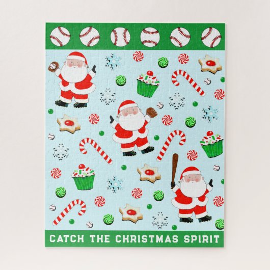Baseball Christmas Holiday ジグソーパズル (縦)